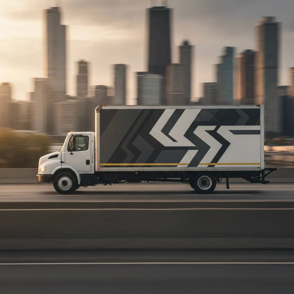 Box truck wrap in Chicago