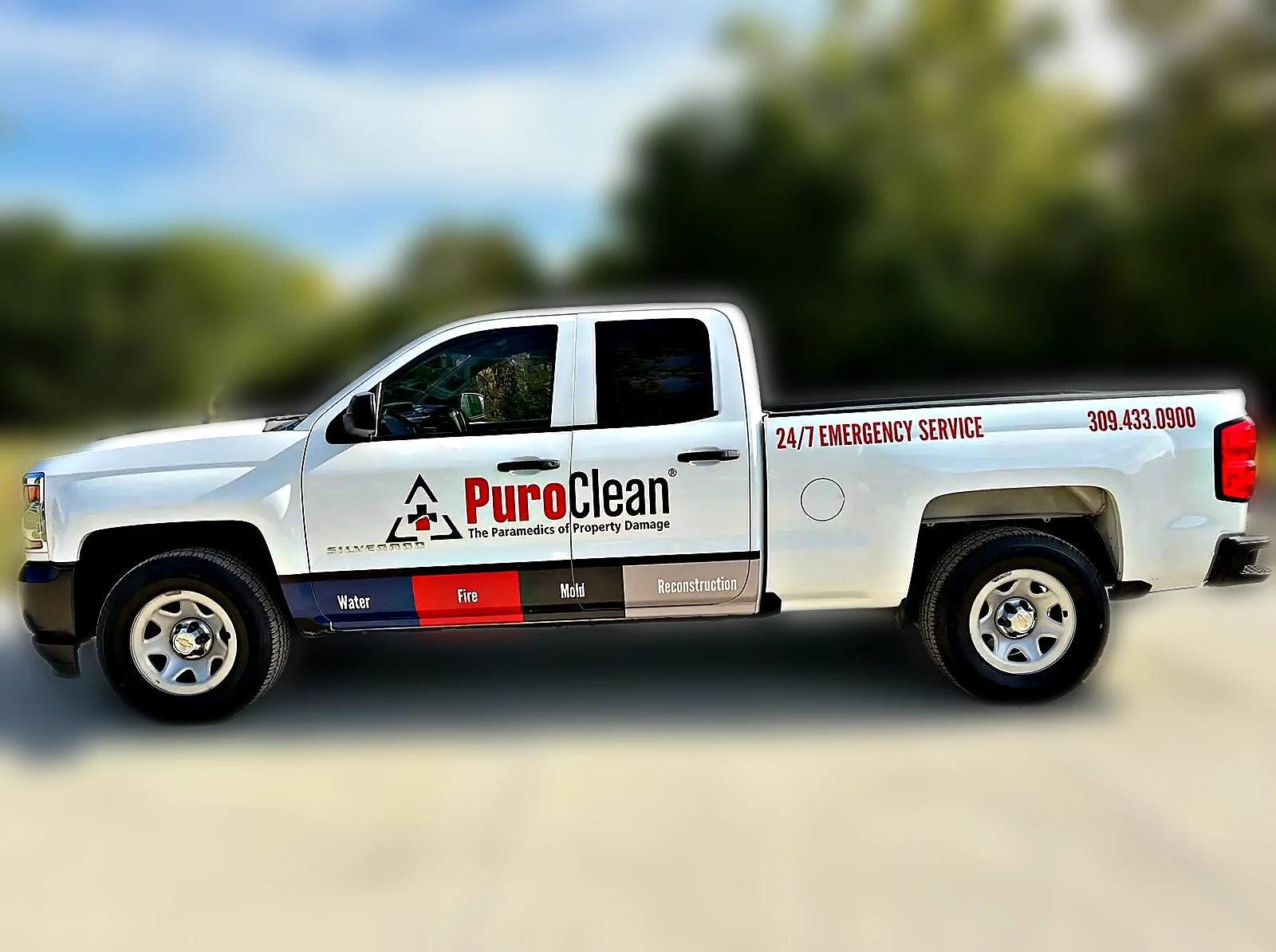 Custom pickup truck wrap by Chicago Fleet Wraps - Tinley Park install