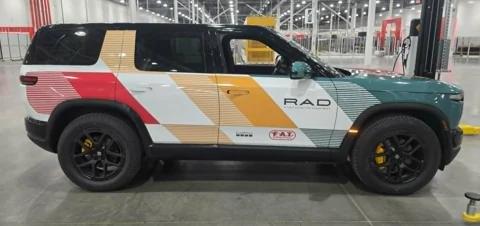 Custom Rivian R1S wrap by Chicago Fleet Wraps