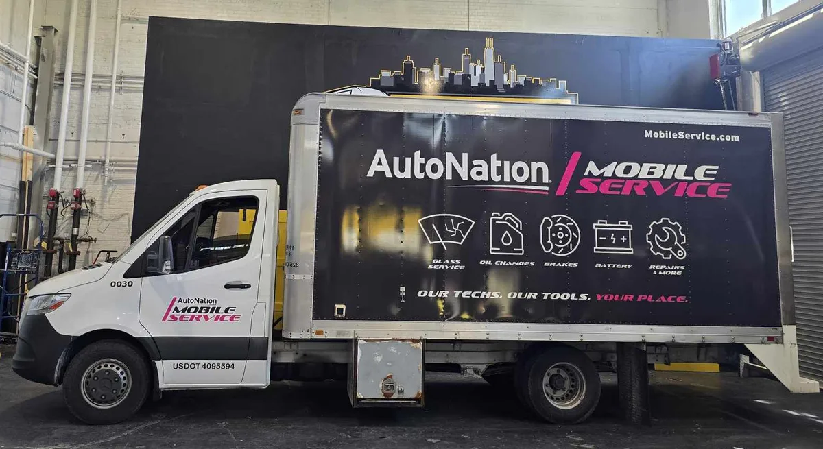 AutoNation Mobile Service truck wrap by Chicago Fleet Wraps