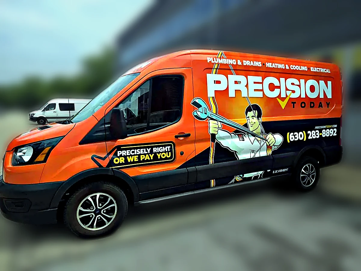 Precision Today HVAC · Transit. Chicago Fleet Wraps