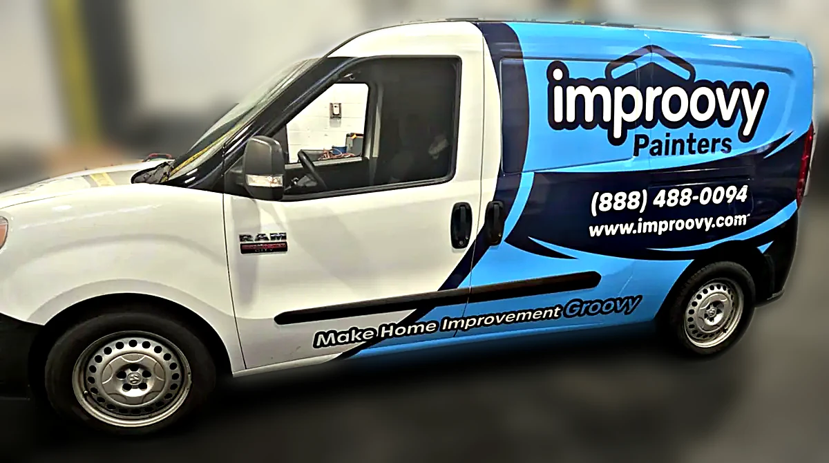 Improovy Painters cargo van wrap by Chicago Fleet Wraps