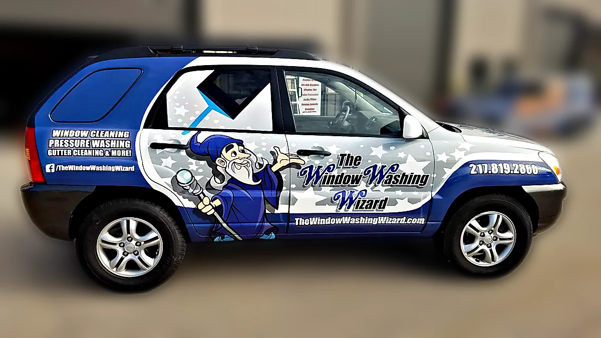 Window Washing Wizard · SUV. Chicago Fleet Wraps